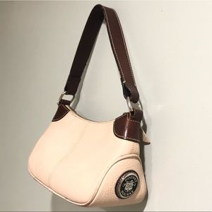 Dooney & Bourke Small Cream Brown Leather Purse